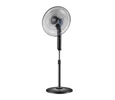 Noveen F450 schwarz / Standventilator / 45W / 3 Geschwindigkeiten / Oszillation / Höhe 105-130 cm