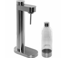 Stelton Brus Carbonator silber / Wassersprudler / ohne Flasche / ohne CO2 / 7-9 Pa 