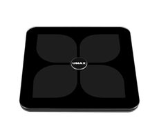 Umax US20HRC schwarz / Smarte Waage / Tragkraft 180 kg / Bluetooth 4.0 / WLAN