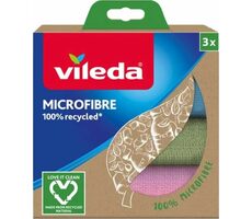 Vileda Mikrofaser-Mikrotücher / 3 Stück / recycelt