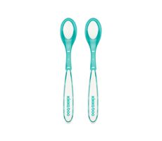 KikkaBoo Löffel mit Wärmesensor 2 Stück Boo Mint