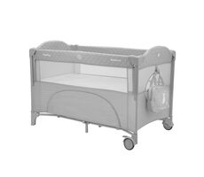 KikkaBoo Reisebett Milky Way / 125 x 65 x 77 cm / von Geburt bis 36 Monate (bis 15 kg)