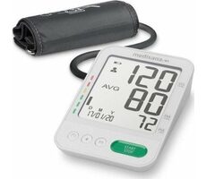 Medisana BU 586 Oberarm-Blutdruckmessgerät weiß / LCD-Display / Speicher für 2 Personen / 4X AAA / Arrhythmie-Erkennung / Lagerbestand