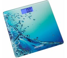 Mesko MS 8156 blau / Digitale Personenwaage / max. 150 kg / Genauigkeit 100 g / LCD-Display / Auto-Zero-Auto-Off / 1 x CR203