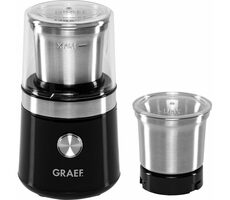 Graef CM 102 schwarz / Kaffeemühle / 85 g Behälter / 200 W / 18 Mahlgrade