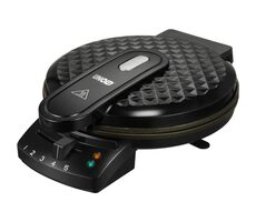 Unold 48235 Diamant schwarz / Waffeleisen / 1200 W / 1 Waffel / Durchmesser 20 cm