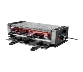 Unold 48760 Basic / elektrischer Raclettegrill / 1200 W / 8 Pfännchen / antihaftbeschichtete Oberfläche