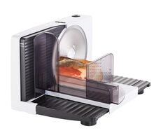 Unold 78860 weiß / Elektrischer Allesschneider / 100 W / Messerdurchmesser 170 mm / Scheibenstärke 0-15 mm