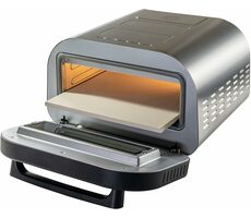 Unold 68816 / elektrischer Pizzaofen / 1700 W / 9,7 L / Temperatur 80 - 400 °C / Edelstahl