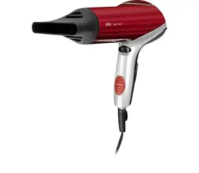 Braun HD770 Satin Hair 7 rot / Haartrockner / 2000 W / 3 Temperaturen / 2 Geschwindigkeiten / Diffusor