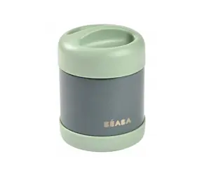 Beaba Thermoskanne für Lebensmittel, 300 ml, Mineralgrau