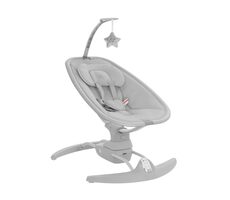 KikkaBoo Spinny Grey / Schaukelstuhl elektrisch / von der Geburt bis 9 kg