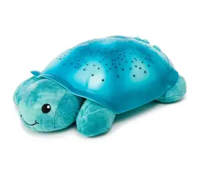 Cloud B Nachtlicht mit Projektion und Melodien - Schildkröte hellblau / ab Geburt