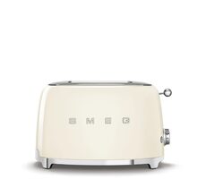 SMEG 50's Retro Style Creme / Toaster / 950 W / 2 Schlitze / 2 Toasts / 6 Bräunungsgrade