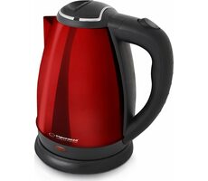 Esperanza EKK113R rot / Schnellkochtopf / 1800 W / 1,8 L / Edelstahl und Kunststoff 