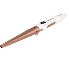 ECG KE 2451 Simply Curly weiß / Konischer Lockenstab / LED-Display / variable Temperaturwahl 80°- 230°C / 