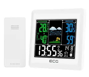 ECG MS 300 Weiß / Messstation / 3x AAA Batterien 