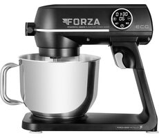 ECG FORZA 6600 Metallo NERO / Küchenmaschine / 1800 W / Edelstahlschüssel 6,5 L / 10 Geschwindigkeiten 