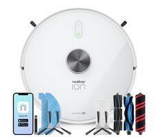 Niceboy ION Charles i10 weiß / Roboterstaubsauger mit Wischmopp / Saugleistung 3500 Pa / Staubbehälter 400 ml / HEPA