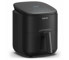 Salente AirFit schwarz / Heißluftfritteuse 4 in 1 / 3,5 l / 30-200°C / Timer / 12 Programme