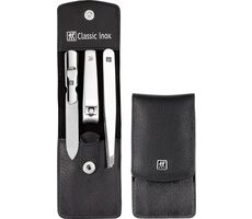 Zwilling 97435-004 CLASSIC Inox schwarz / Maniküre-Set im Lederetui / 3-tlg