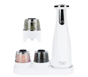 Adler AD 4449w weiß / Salz- und Pfeffermühle / 150 ml / 1500 mAh