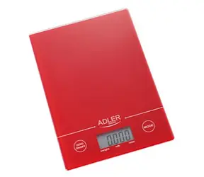 Adler AD 3138 rot / Küchenwaage / bis 5 kg