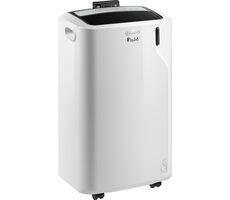 DeLonghi PAC EM90 Silent weiß / Mobile Klimaanlage 9800 BTU / bis zu 90m3 / Kühlung & Entfeuchtung / Fernbedienung