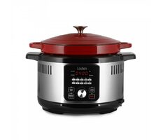 Lauben OvenSafe Multicooker 6000RS rot / Multifunktionstopf / 1500W / 6L / 10 Programme / Sonderangebot
