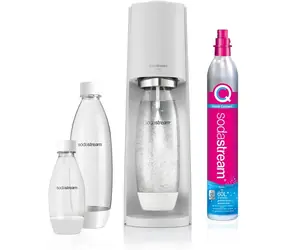 SodaStream Terra Mega weiß / Wassersprudler / 2x Flasche 1 L / 1x Flasche 0,5 L / 1x CO2-Gas 