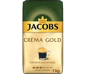 Jacobs Crema 1 kg / Kaffeebohnen / 60 % Arabica & 40 % Rubusta