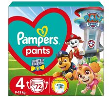 Pampers Pants Paw Patrol 9-15kg (72 Stück) / Windelhose / Größe 4 (9-15kg)