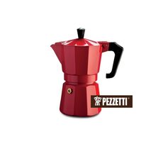Pezzetti ItalExpress Moka-Wasserkocher für 3 Tassen rot / 150 ml