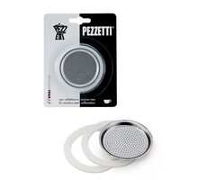 Pezzetti Satz Dichtungen für 2-Tassen-Mokkakanne aus Edelstahl