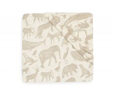 Jollein Spannbetttuch 120x60 cm Tiere Nougat