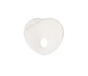 KikkaBoo Ergonomisches Kissen aus Memory-Schaum Heart Airknit White