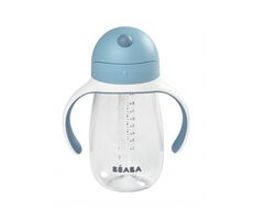 Beaba Becher mit Strohhalm 300 ml Windy Blue