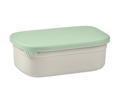 Beaba Edelstahl-Snackbox Samtgrau/ Sage