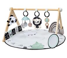 Tiny Love Spieldecke mit Holztrapez Schwarz & Weiß / ab Geburt