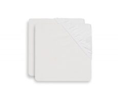 Jollein Spannbetttuch 140x70 cm 2 Stück Weiß