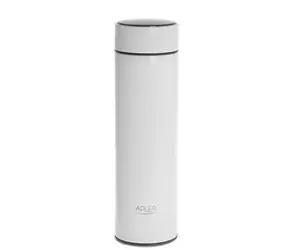 Adler AD 4506w weiß / Thermoskanne / LED-Anzeige / 473 ml