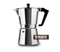 Pezzetti ItalExpress Moka Wasserkocher 9 Tassen Silber / 450 ml