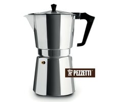 Pezzetti ItalExpress Moka Wasserkocher 14 Tassen Silber / 700 ml