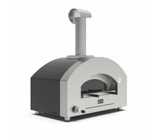 Alfa Forni Futuro 2 Pizza grau-schwarz / Pizzaofen / 500°C / 70 x 40 cm / Gas 