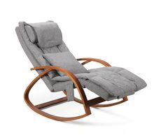 NAIPO MGC-2300P grau / Massagesessel / 10 Massageköpfe / Heizung / Nacken/Rücken/Seiten / 64 x 126 x 81 cm