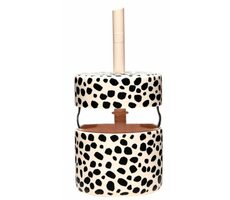 Neon Kactus Kinderglas mit Strohhalm 230 ml Leopard