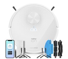 Niceboy ION Charles i9 PLUS weiß / Roboterstaubsauger mit Wischmopp / Saugleistung 2500 Pa / Staubbehälter 240 ml / HEPA