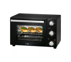 Clatronic MBG 3726 schwarz / Minibackofen / 1300W / 20L / 60°C - 230°C