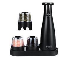 Adler AD 4449 schwarz / Salz- und Pfeffermühle / 150 ml / 1500 mAh