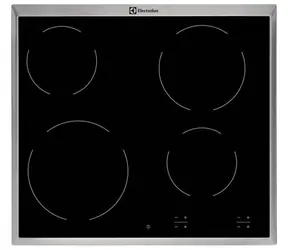 Electrolux EHF16240XK silber / Glaskeramik-Kochfeld / 6500W / 4 Platten